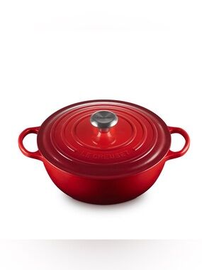 Le Creuset Cerise Red Round Dutch Oven with Lid - NIB